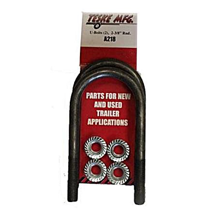1/2 in x 2-3/8 in Unpainted Round Axle Steel U-Bolt