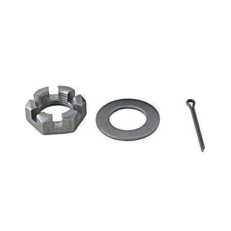 1 in Unpainted Castle Nut Washer Metal Pin