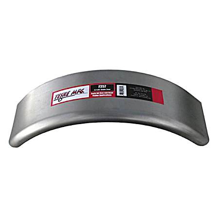 19 in Unpainted Round No Back Steel Fender