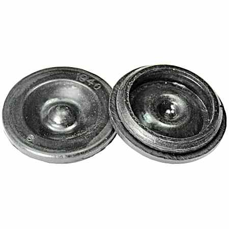 Black Dust Cap Rubber Inserts - 2 Pk