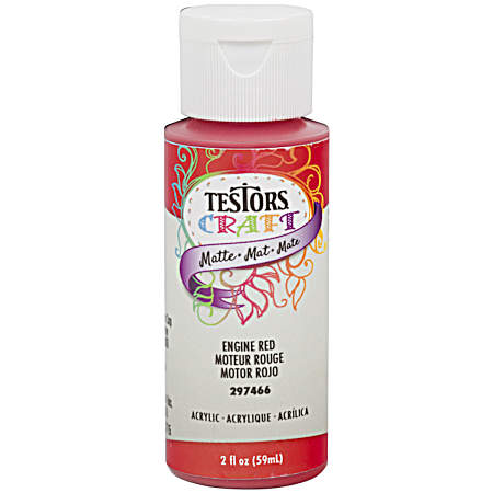 Acrylic Matte Paint - Engine Red