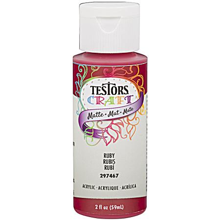 Acrylic Matte Paint - Ruby