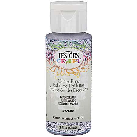 Acrylic Glitter Burst Paint - Lavender Mist