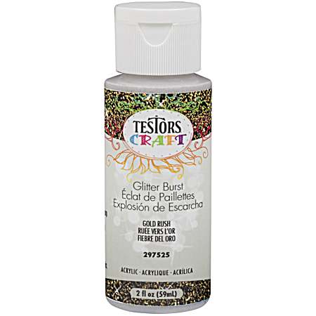 Acrylic Glitter Burst Paint - Gold Rush