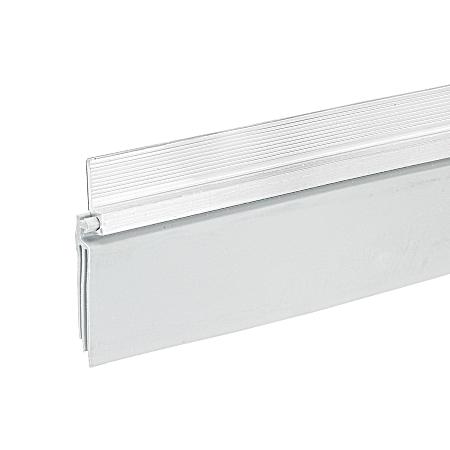 Silver EZ Aluminum/Vinyl Self Stick Door Sweep