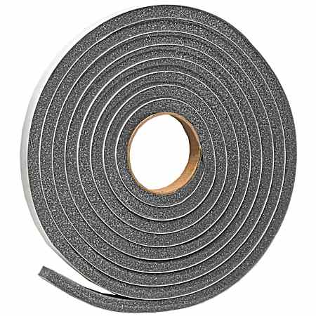 17 ft Gray Poly Foam Self-Stick Weatherseal