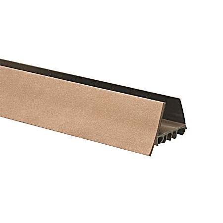 36 in Slide-On Brown Door Sweep & Draft Stop