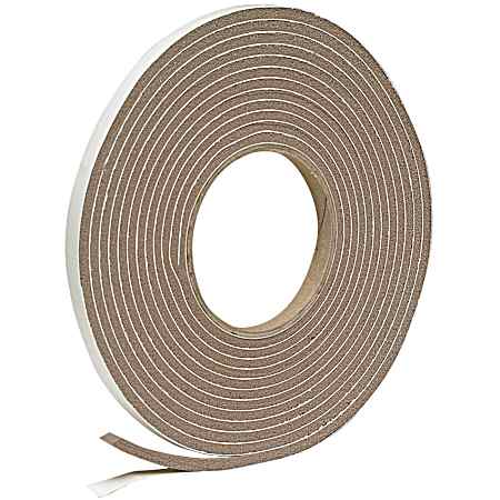 17 ft Brown Vinyl Foam Self-Stick Weatherseal