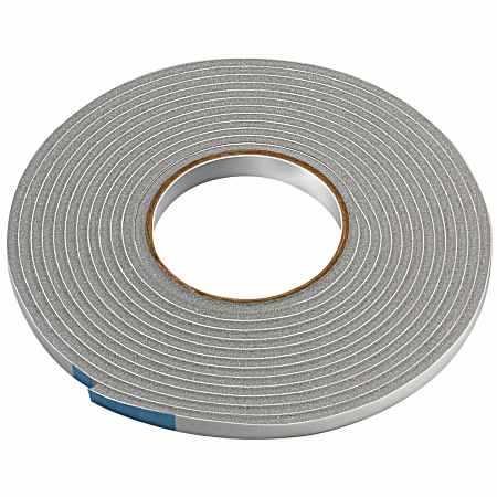 17 ft Gray Vinyl Foam Self-Stick Weatherseal