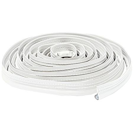 17 ft White Vinyl Covered Sponge Rubber Weatherseal