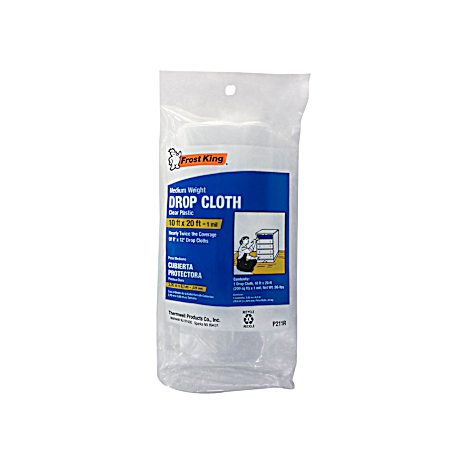 10 ft x 20 ft 1 mil Polyethylene Drop Cloth