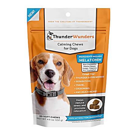 ThunderWunders Calming Chews for Dogs - 60 Pk