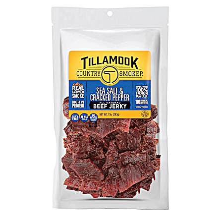 10 oz Sea Salt & Cracked Pepper Beef Jerky