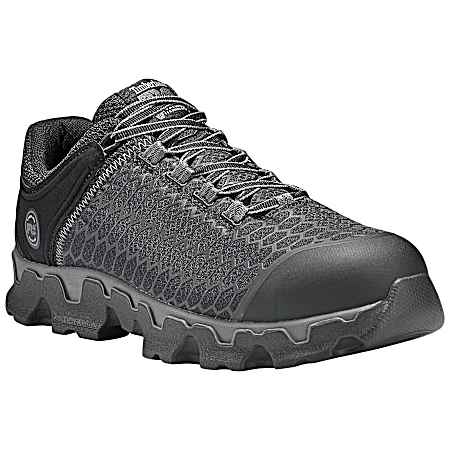 Men's Black Powertrain Sport Alloy Toe Work Shoes