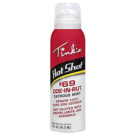 3 oz Hot Shot #69 Doe-In-Rut Estrous Mist
