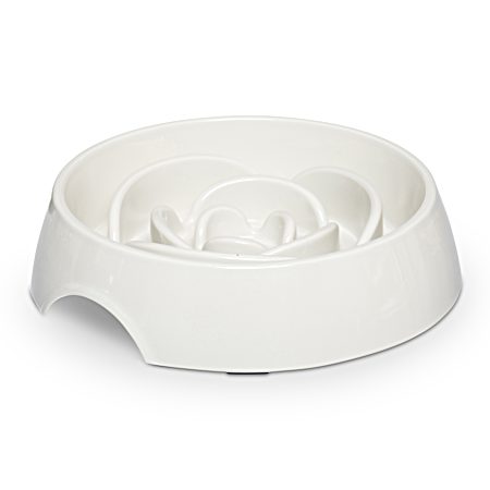 Light Grey Interactive Slow Feeder for Cats or Dogs