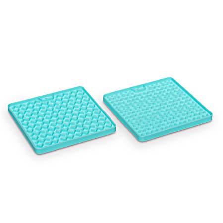 Teal Silicone Reversible Interactive Feeding & Licking Mat