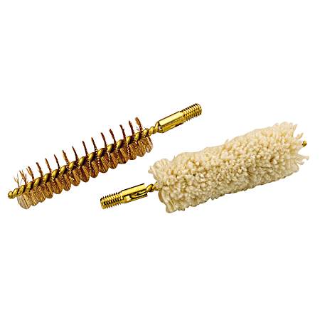 Bronze Bristle Bore Brush and Cotton Swab .50 Cal