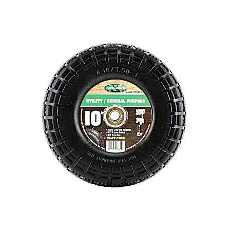 10 in No-Flat Tire & Assembly