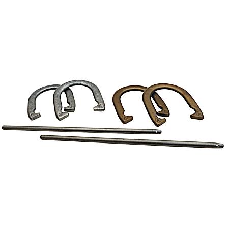 Gold & Silver Metal Horseshoes Set