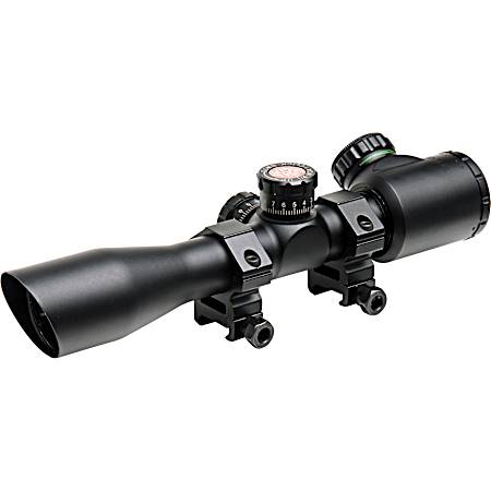 Tru-Brite Xtreme 4x32 IR Rings Black Combat Tactical Riflescope