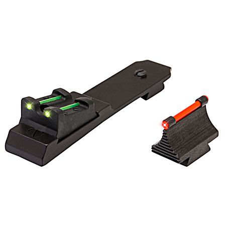 Ruger 10/22 Rimfire Rifle Fiber-Optic Sight Set