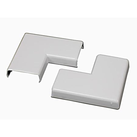 White Raceway Flat Elbows - 2 Pk