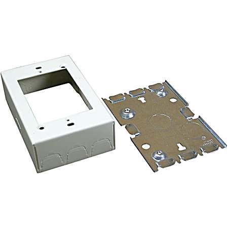 Ivory Metal On-Wall Deep Duplex Box