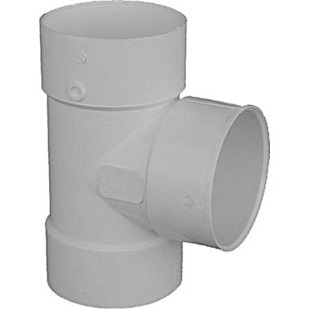 4 In. PVC Sewer & Drain Bull Nose Tee