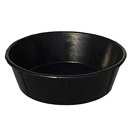 9 qt Black Round Rubber Feeder