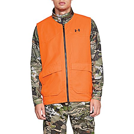 Adult Blaze Orange Full Zip Vest