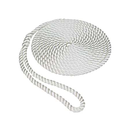 White Twisted Nylon Dock Rope
