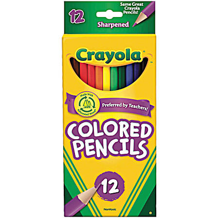 Long Colored Pencils - 12 Ct