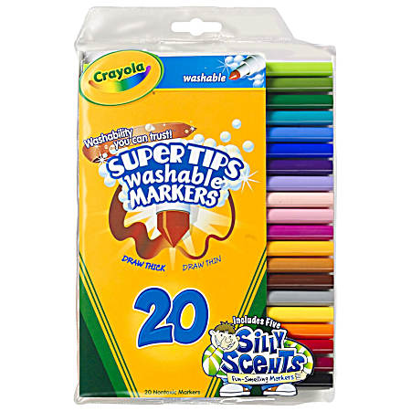 Supertips Washable Markers - 20 Ct