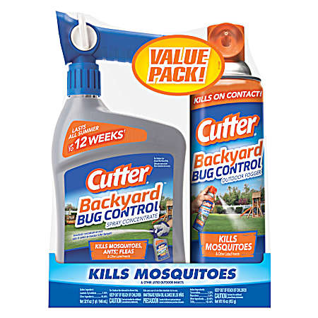 Backyard Bug Control Outdoor Fogger & Spray Concentrate - Value Pack