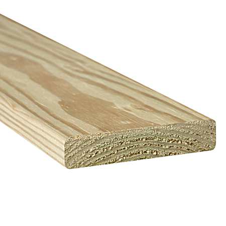 Radius Edge Treated Decking - 5/4 x 6 x 12 ft