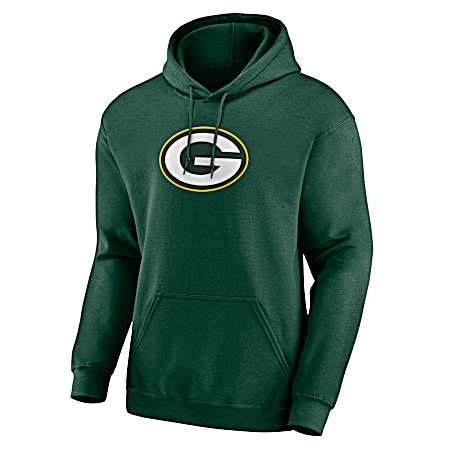 Men's Green Bay Packers Green Team Logo Graphic Long Sleeve Hoodie