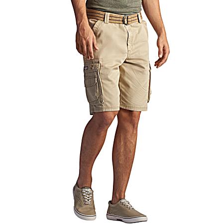 Men's Wyoming Buff Cotton Twill Cargo Shorts