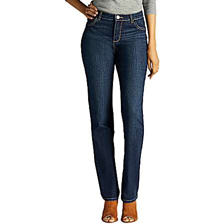 Women's Monroe Ellis Instantly Slimming Classic/Relaxed Fit Straight Leg Jeans