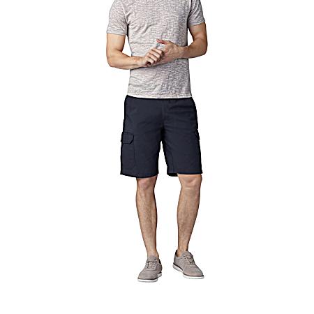 Men's Big & Tall Extreme Motion Crossroad Black Relaxed Fit Cargo Shorts