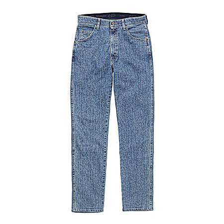 Men's Bleach Wash Relaxed Fit Performance Jean