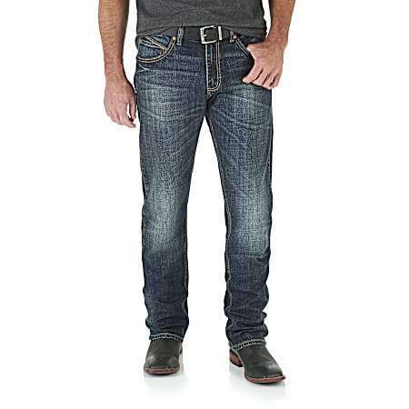 Men's Retro Bozeman Blue Stretch Slim Straight Leg Jean