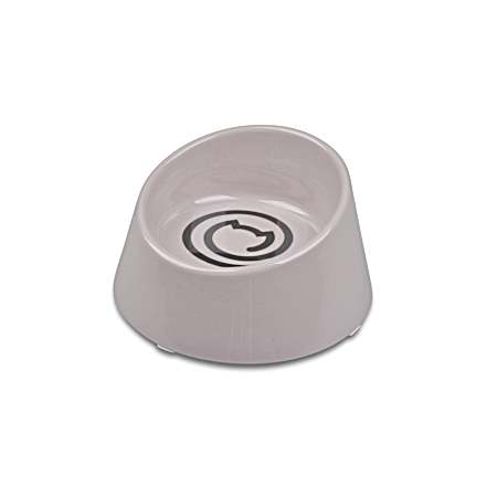 8 oz Raised High Back No-Tip No-Skid EcoWare Cat Bowl - Assorted