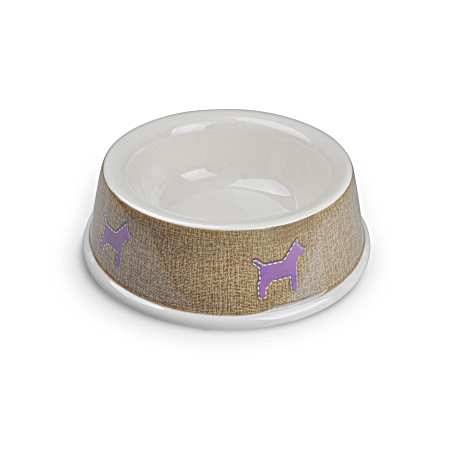 EcoWare Decorated Non-Tip Non-Skid Pet Dish - Assorted
