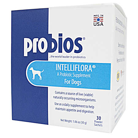 Intelliflora Probiotic Supplement for Dogs - 30 Ct