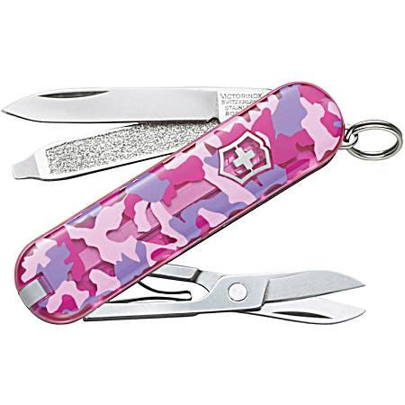 Pink Camo Classic SD Pocketknife