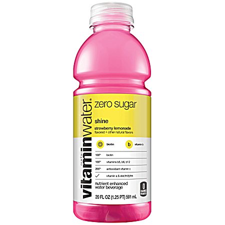 20 oz Zero Sugar Shine Strawberry Lemonade