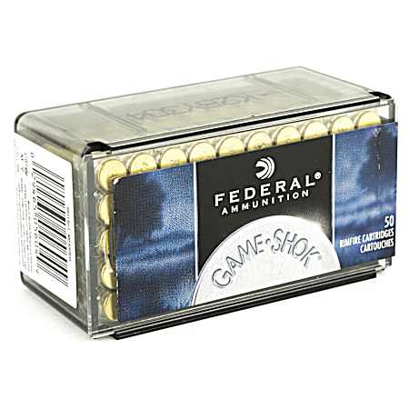 .22 WMR Game-Shok  50 Grain Rimfire Cartridges - 50 Rounds