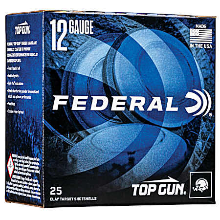 12 Gauge Top Gun Target Load 2-3/4'' 9 Shot Shotshells - 25 Rounds
