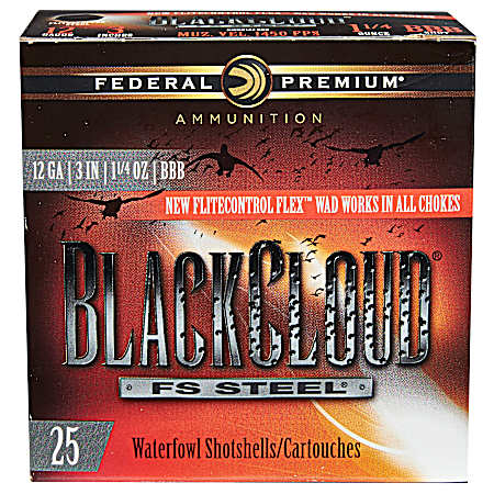 10 Gauge Black Cloud FS Steel Waterfowl 3-1/2'' 2 Shot Shotshells - 25 Rounds